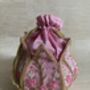 Light Pink Handcrafted Raw Silk Potli Bag/Wrist Bag, thumbnail 8 of 10