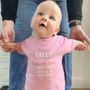 Happy First Father's Day Baby Personalised T Shirt, thumbnail 6 of 6