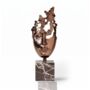 Abstract Face Sculpture Rose Gold Decorative Bust, thumbnail 4 of 9