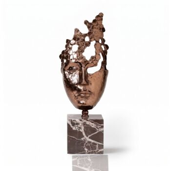 Abstract Face Sculpture Rose Gold Decorative Bust, 4 of 9