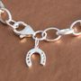 Silver Horseshoe Charm Bracelet, thumbnail 2 of 3