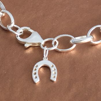 Silver Horseshoe Charm Bracelet, 2 of 3