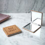 Cork Compact Mirror 'Mum You Look Lovely' In Gift Box, thumbnail 1 of 2