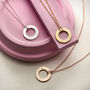 Personalised Circle Necklace, thumbnail 1 of 6
