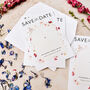 Save The Date Magnet Cards Wedding Floral Arch, thumbnail 3 of 10