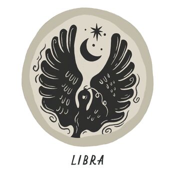 Libra Zodiac Coin Pendant Necklace, 4 of 5