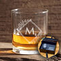 Personalised Ornate Frame Initial Tumbler Glass, thumbnail 1 of 6