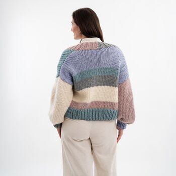 Hannah Chunky Cardigan Easy Knitting Kit, 4 of 11