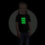 Ho Ho Ho Glow In The Dark Christmas T Shirt For Kids, thumbnail 1 of 2