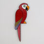 Hand Painted Red Parrot Door Topper, thumbnail 2 of 4