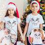 Reindeer Family Christmas T Shirts And Baby Grow, thumbnail 1 of 5