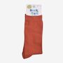 Men's Bamboo Socks Rust Orange, thumbnail 5 of 5