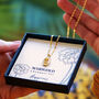 Language Of Flowers Pearl And Gold Plate Necklace, thumbnail 3 of 12