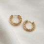 Braided Rope Hoop Earrings, thumbnail 1 of 2