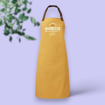 Personalised 'It's Time To Barbeque' Adult Apron, 3 of 10