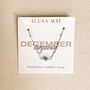 December Birthstone Turquoise Sterling Silver Necklace, thumbnail 2 of 4