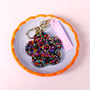 Rainbow Glitter Flower Mirror Keyring, thumbnail 6 of 8