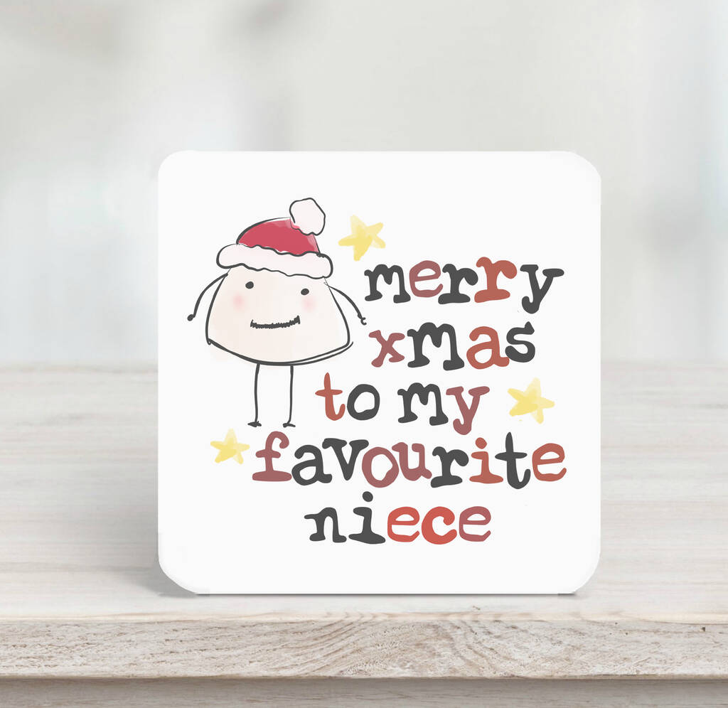 Merry Christmas To My Favourite Niece/Nephew Card By Parsy Card Co