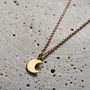 Personalised Mini Crescent Moon Necklace, thumbnail 2 of 7