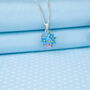 Forget Me Not Posy Pendant Necklace, thumbnail 2 of 4