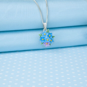 Forget Me Not Posy Pendant Necklace, 2 of 4