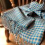 Handwoven Alpaca Houndstooth Scarf, thumbnail 7 of 10