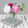 White And Pink Peony Bouquet In Vase, thumbnail 3 of 3