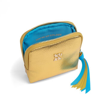 You're So Golden Gold And Blue Slogan Jewellery Organiser, 2 of 2