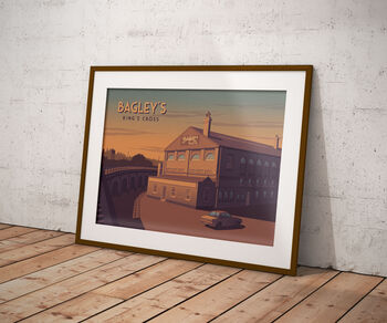 Bagleys Nightclub London Travel Poster Art Print, 5 of 8