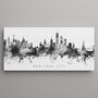 New York Skyline Cityscape Black And White, thumbnail 1 of 12