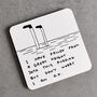 Pudding Coaster – David Shrigley Funny Art Gift, thumbnail 1 of 5