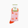 Aperitivo Spritz Bamboo Socks In Pink, thumbnail 3 of 4