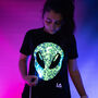 Cool Alien Head Interactive Glow In The Dark T Shirt, thumbnail 6 of 7