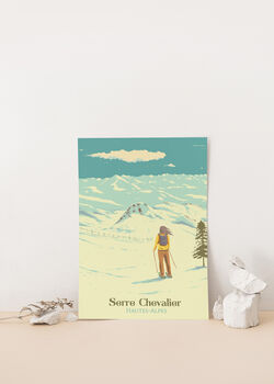 Serre Chevalier Ski Resort Travel Poster Art Print, 2 of 8