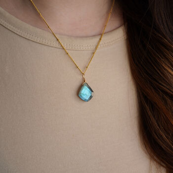 Labradorite Crystal Necklace, 2 of 9