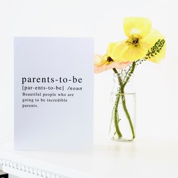 Parents To Be Celebration Card, 2 of 2