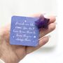 Friends Are Like Stars Lucky Amethyst Crystal Star, thumbnail 1 of 3