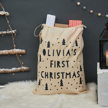 Personalised First Christmas Tree Sack, 2 of 5