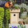 Personalised Wooden Bird Box Planter, thumbnail 1 of 6