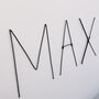 Extra Large Personalised Wire Name In Capital Letters, thumbnail 2 of 7
