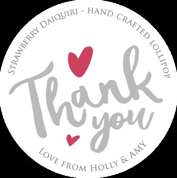 Personalised Thank You Lollipops/Wedding Favours, 5 of 7