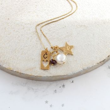 Personalised Birthstone Crystal And Charm Necklace, 5 of 12