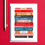 Literary Book Themed Valentine's Card, thumbnail 3 of 3