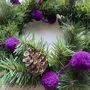 Purple Pompom Christmas Decorations, thumbnail 4 of 5
