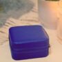 Stocking Filler Portable Jewellery Box Royal Blue, thumbnail 3 of 9