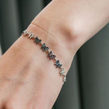 Gold Plated Butterfly Stacking Bracelet, 5 of 5