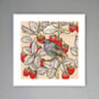 'Starling And Strawberries' Print, thumbnail 1 of 3