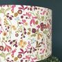 Ashbee Plum Floral Drum Lampshade, thumbnail 2 of 9