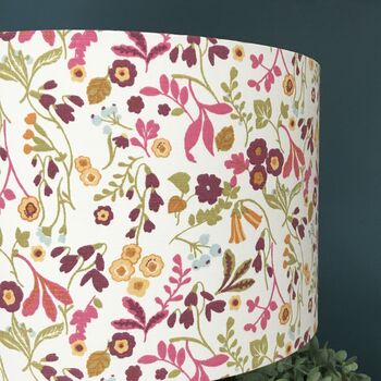 Ashbee Plum Floral Drum Lampshade, 2 of 9