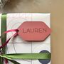 Personalised Christmas Gift Tag Wooden Name Tag Christmas Name Tag, thumbnail 1 of 6